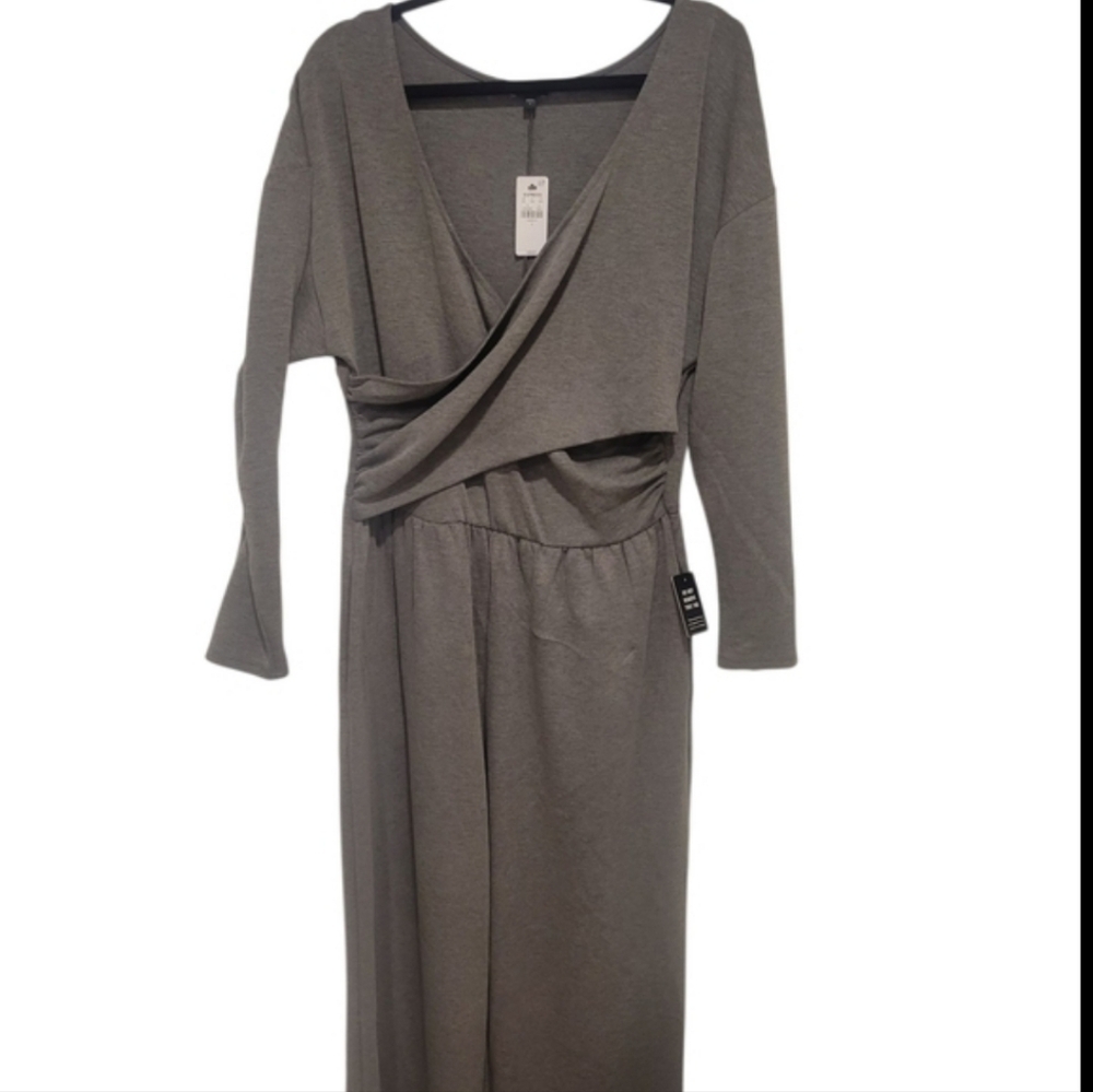 Express Gray Pant Jumpsuit - Picture 4 of 4